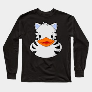 White Tiger Rubber Duck Long Sleeve T-Shirt